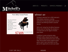 Tablet Screenshot of mitchellspianogallery.com